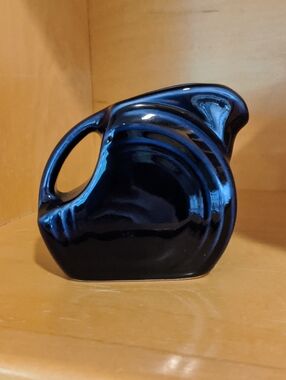 Fiesta Mini Disc Disk Pitcher Cobalt Blue Fiestaware Small Creamer Replacement